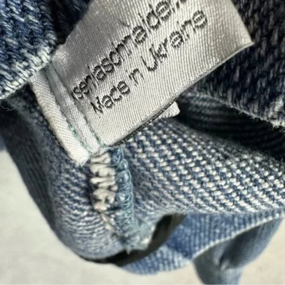 Ksenia Schnaider Fall 2018 RTW Collection Oversized Distressed Denim Top - Picture 9 of 9